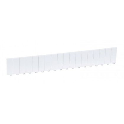   LEGRAND 001664 Module cover, white RAL 9003 with half-module divisions, 18 modules wide