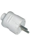 GAO 0101H Plastic plug with rear outlet, 16A, 2P + F