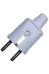 Stecher cu pamantare GAO 0105H, PVC, centrală, gri, 230V, 16A