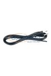 Cablu de conectare COMMEL 0118, 2m, 3.5A, 250V, H03VVH2-F 2x0.75, alb