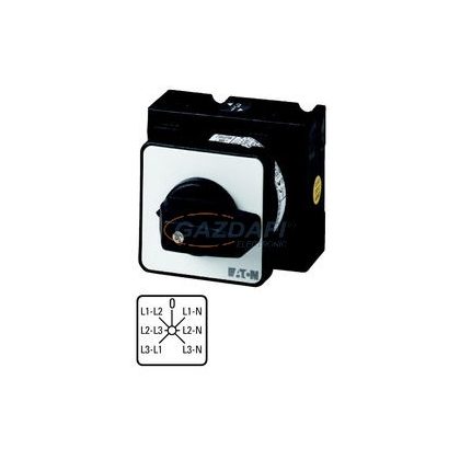   EATON 019372 T3-3-8007/EZ Voltmérő átkapcsoló 32A központosan beépíthető