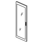 LEGRAND 020564 XL3 4000 glass door 725mm convex