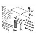   LEGRAND 020803 XL3 rekesz szett DMX3 2500/4000, 850x725 36mod