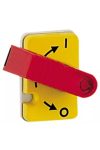 LEGRAND 022302 Vistop 32A 4P front, red lever / yellow cover, on load switch switch rail