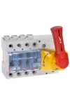 LEGRAND 022339 Vistop 125A 4P front, red lever / yellow cover, on load break switch rail