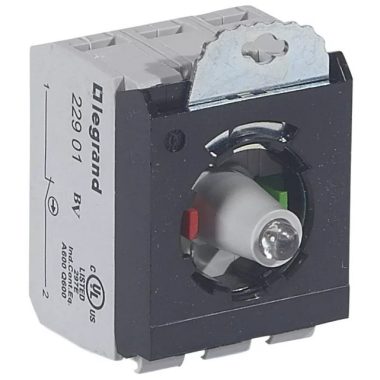 LEGRAND 023004 Osmoz csavaros aljzat - Z+Ny 24V~/= - piros