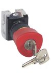 LEGRAND 023727 Osmoz vészleállító gomb reteszoldás kulccsal EN418 - Ny+Z - piros Ø40