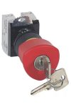 LEGRAND 023727 Osmosis emergency stop button with unlocking key EN418 - W+Z - red Ø40