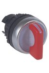 LEGRAND 024041 Osmoz forgatókaros 2 fix állású világító kapcsoló 90° - piros