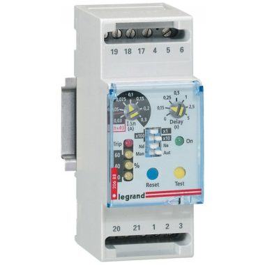 LEGRAND 026088 DPX 125-1600 current protection relay can be snapped onto the rail