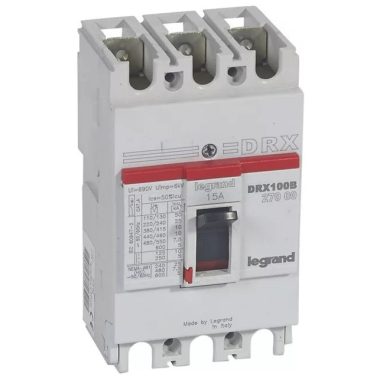 LEGRAND 027000 DRX100 3P 10 kA 15A t.m. compact circuit breaker