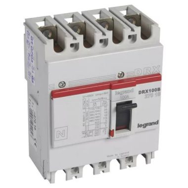 LEGRAND 027018 DRX100 4P 10 kA 100A t.m. compact circuit breaker