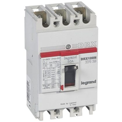   LEGRAND 027025 DRX100 3P 20 kA 50A t.m. compact circuit breaker