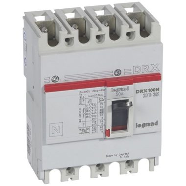 LEGRAND 027035 DRX100 4P 20 kA 50A t.m. compact circuit breaker