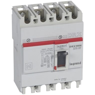 LEGRAND 027037 DRX100 4P 20 kA 75A t.m. compact circuit breaker