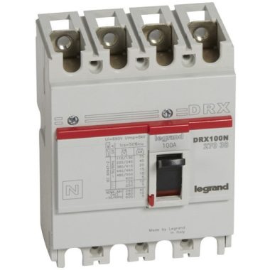 LEGRAND 027038 DRX100 4P 20 kA 100A t.m. compact circuit breaker