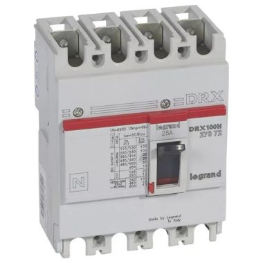 LEGRAND 027072 DRX100 4P 35 kA 25A t.m. compact circuit breaker