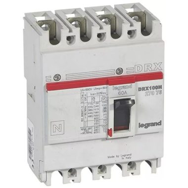 LEGRAND 027076 DRX100 4P 35 kA 60A t.m. compact circuit breaker