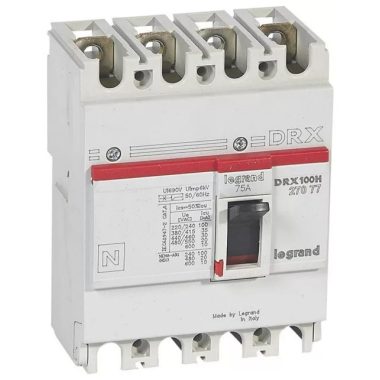 LEGRAND 027077 DRX100 4P 35 kA 75A t.m. compact circuit breaker