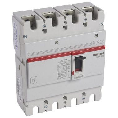 LEGRAND 027106 DRX250 4P 18 kA 125A t.m. compact circuit breaker