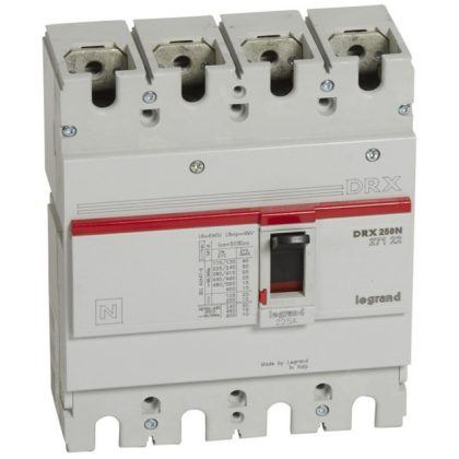   LEGRAND 027122 DRX250 4P 25 kA 225A t.m. compact circuit breaker