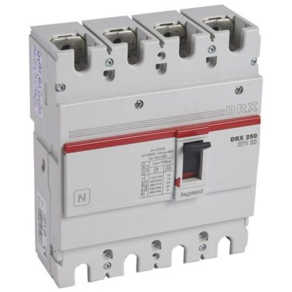   LEGRAND 027123 DRX250 4P 25 kA 250A t.m. compact circuit breaker