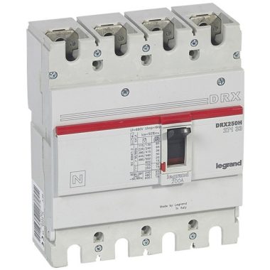 LEGRAND 027133 DRX250 4P 36 kA 200A t.m. compact circuit breaker