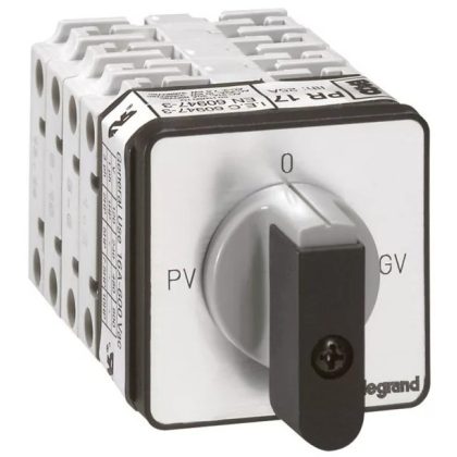 LEGRAND 027517 Roller switch 3P 7.5kW PR17 PV-0-GV