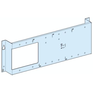 SCHNEIDER 03040 Prisma Plus Szerelőlap NS250, függőleges, rögzített, billenőkaros kapcsoló