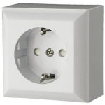   GAO 0310H "Business line" wall-mounted 2P + F socket, white