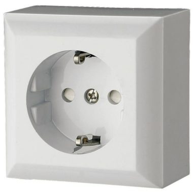 GAO 0310H "Business line" wall-mounted 2P + F socket, white