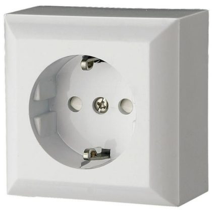   GAO 0310H "Business line" wall-mounted 2P + F socket, white