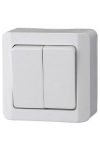 GAO 0330H "Nova" chandelier switch, external, white, 230V, 10A