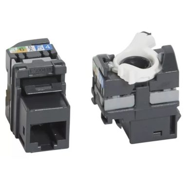 LEGRAND 033180 RJ45 Keystone port Cat5e árnyékolatlan (UTP) LCS2 gyorscsatlakozós 180° 100MHz 1Gigabit