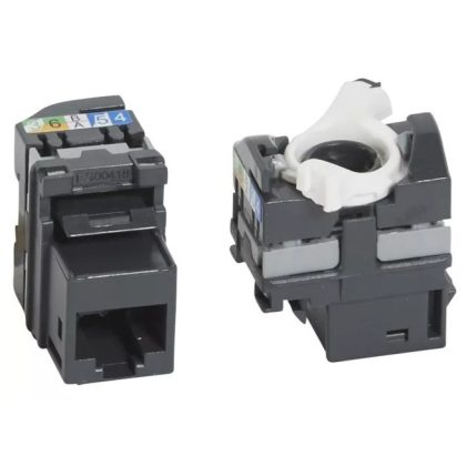   LEGRAND 033180 RJ45 Keystone port Cat5e árnyékolatlan (UTP) LCS2 gyorscsatlakozós 180° 100MHz 1Gigabit