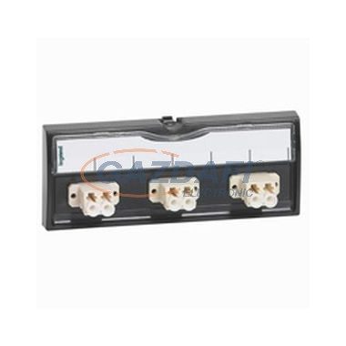 LEGRAND 033518 optikai patch modul 6xLC multimódusú 62,5&50/125um címkével és címketartóval fekete