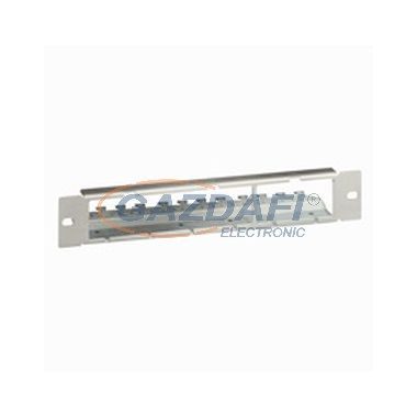 LEGRAND 033592 üres moduláris patch panel 1U-10" 2 db patch modul fogadására (réz és optika) fekete LCS2