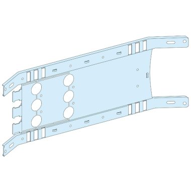 SCHNEIDER 03451 Prisma Plus Szerelőlap NS630, vízszintes, rögzített, billenőkaros kapcsoló