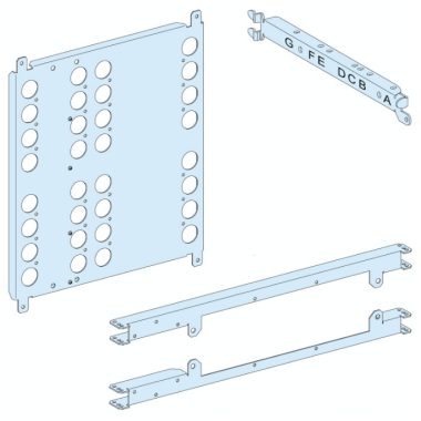 SCHNEIDER 03458 Prisma Plus Szerelőlap NS-INS630 átkapcsoló, vízszintes, rotációs hajtás