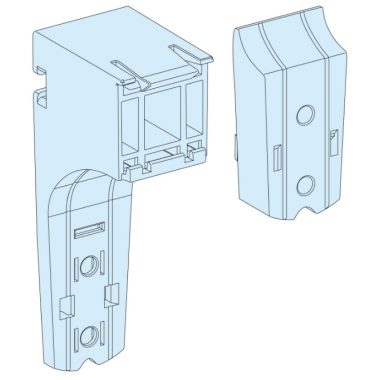 SCHNEIDER 04256 Prisma Plus 10db vízszintes vezetékcsatorna tartó