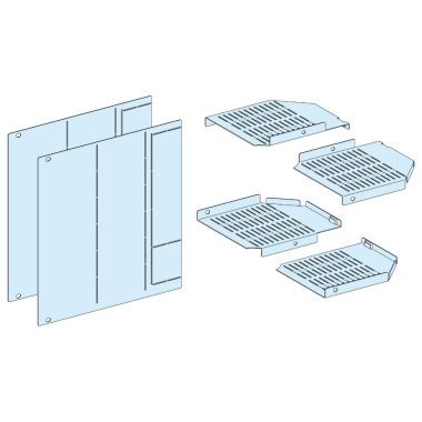 SCHNEIDER 04842 Prisma Plus Csatlakozás takaró NS1600, vízszintes, rögzített