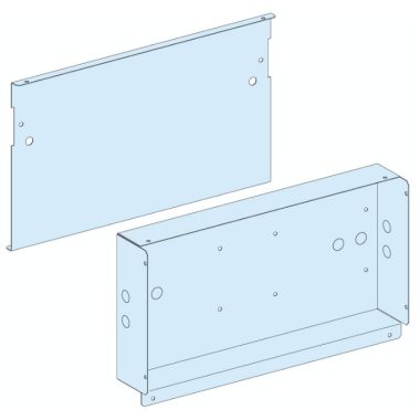 SCHNEIDER 04860 Prisma Plus Cover plate over ISFL installation