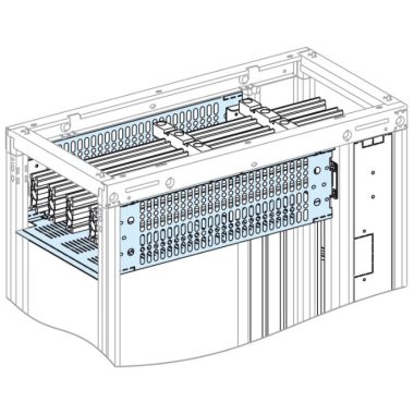 SCHNEIDER 04964 Prisma Plus Forma2 burk. 4000A vízsz. sín W400 D600