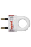 LEGRAND 050162 2P plug 6A, white plastic