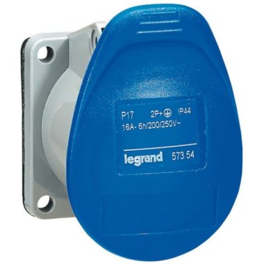 LEGRAND 057354 P17 Tempra Dafbc-162k06m 230V IP44 straight socket