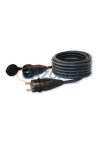 COMMEL 0651 hosszabbító kábel dugóval és aljzattal, 10m, 16A 250V~3500W, H05RR-F 3x2.5, IP44