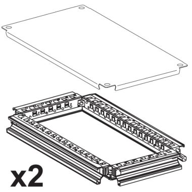 SCHNEIDER 06512 Prisma Plus PH 2db keret + tető W300 D500