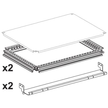 SCHNEIDER 06514 Prisma Plus PH 2db keret + tető W700 D500