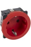 LEGRAND 067145 Céliane 2P + F earthed socket, locked, red