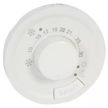 LEGRAND 068245 Céliane room thermostat with additional input cover, white